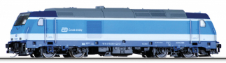 dieselová lokomotiva v barevném schematu „Najbrt“, typ 762