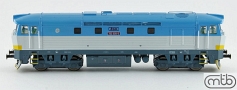 [Lokomotivy] → [Motorové] → [T478.1 „Bardotka”] → TT752-026: dieselová lokomotiva světle šedá-světle modrá, tmavěšedý rám a pojezd