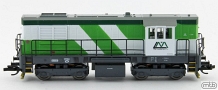 [Lokomotivy] → [Motorové] → [T466.2/T448.0] → LM 740 863: dieselová lokomotiva v barevném schematu „Lomy Mořina s.r.o.“