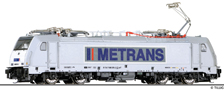 [Lokomotivy] → [Elektrické] → [BR 185] → 04926: elektrická lokomotiva bílá s logem „METRANS“
