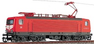 [Lokomotivy] → [Elektrické] → [BR 143] → 02350: červená s hnědým rámem a podvozky
