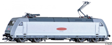 [Lokomotivy] → [Elektrické] → [BR 101] → 02318 E: elektrická lokomotiva bílá s logem „Metropolitan“