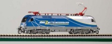 [Lokomotivy] → [Elektrické] → [BR 182 Taurus] → 47415: elektrická lokomotiva modrá-stříbrná s šedým rámem „MWB - Mittelweserbahn“