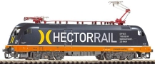[Lokomotivy] → [Elektrické] → [BR 182 Taurus] → 47427: elektrická lokomotiva černá s oranžovým rámem a šedým pojezdem