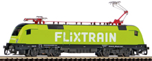 [Lokomotivy] → [Elektrické] → [BR 182 Taurus] → 47436: elektrická lokomotiva v barevném schematu „Flixtrain“