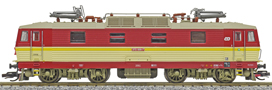 [Lokomotivy] → [Elektrické] → [BR 180/BR 230] → 32932: elektrická lokomotiva červená-slonová kost, šedá střecha a žluté polopantografy