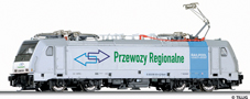 [Lokomotivy] → [Elektrické] → [BR 186] → 04916 E: bílá s modrým pásem „Przewozy Regionalne“