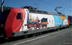 [Lokomotivy] → [Elektrické] → [BR 186] → 05032 E: elektrická lokomotiva s reklamním potiskem „VVO / Verkehrsmuseum Dresden“