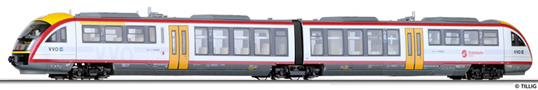 [Lokomotivy] → [Motorové vozy a jednotky] → [BR 642 Desiro] → 02885: v barevném schematu „Städtebahn Sachsen”