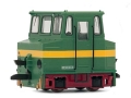 [Lokomotivy] → [Ostatní] → HN9014: zelená s výstražným pruhem akumulátorová posunovací „Leuna-Werke“