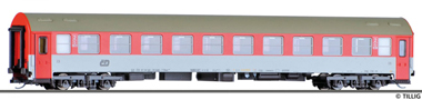 [Osobní vozy] → [Rychlíkové] → [typ Y] → 16687: rychlíkový vůz červený-bílý s šedou střechou 2. tř.