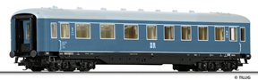 [Osobní vozy] → [Rychlíkové] → [typ 38] → 16925 E: osobní vůz modrý s šedou střechou 1./2. tř.