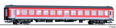 [Osobní vozy] → [Rychlíkové] → [typ m] → 501474: rychlíkový vůz červený s tmavě šedou střechou 2. tř.