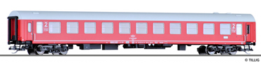 [Osobní vozy] → [Rychlíkové] → [typ m] → 501475: lehátkový vůz červený s šedou střechou 2. tř.