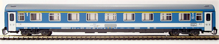 [Osobní vozy] → [Rychlíkové] → [typ Eurofima] → 7690: modrý s bílým pásem a šedou střechou, 1. tř.