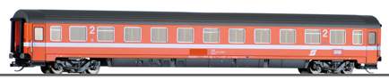 [Osobní vozy] → [Rychlíkové] → [typ Eurofima] → 01777 E: rychlíkový vůz oranžový s šedou střechou 2. tř.
