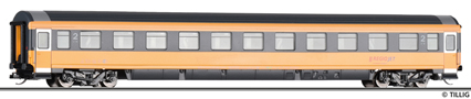 [Osobní vozy] → [Rychlíkové] → [typ Eurofima] → 16257: rychlíkový vůz v barvách „RegioJet“ 2. tř.