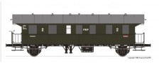 [Osobní vozy] → [Spěšné a osobní] → [2-osé typ 29] → 500906: tmavězelený s šedou střechou 2. tř.