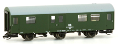 [Osobní vozy] → [Spěšné a osobní] → [2-osé a 3-osé rekonstruované] → 42356: rekonstruovaný zavazadlový vůz zelený s šedou střechou