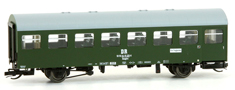 [Osobní vozy] → [Spěšné a osobní] → [2-osé a 3-osé rekonstruované] → 42354: rekonstruovaný osobní vůz zelený s šedou střechou 2. tř.
