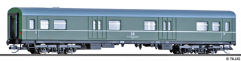 [Osobní vozy] → [Spěšné a osobní] → [4-osé modernizované] → 95636: zavazadlový vůz zelený s šedou střechou