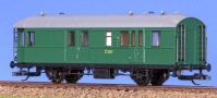 [Osobní vozy] → [Spěšné a osobní] → [2-osé průchozí typ Bi/Ci] → 52130: poštovní vůz zelený s šedou střechou