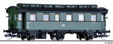 [Osobní vozy] → [Spěšné a osobní] → [3-osé pruské] → 16035: osobní vůz zelený s černou střechou 2. tř.