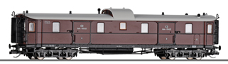 [Osobní vozy] → [Spěšné a osobní] → [4-osé pruské] → 01070: zavazadlový vůz červený s šedou střechou „Preußischer Schnellzug“