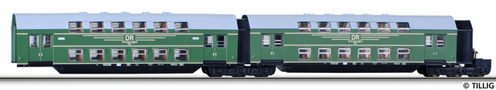 [Osobní vozy] → [Patrové] → [DB 13] → 13745: zelený s šedou střechou, střední díl