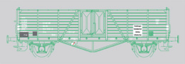 [Nákladní vozy] → [Otevřené] → [2-osé Omu] → 6901: červenohnědý „Wismut III”