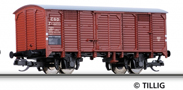 [Nákladní vozy] → [Kryté] → [2-osé s nízkou střechou G10] → 01645: krytý nákladní vůz červenohnědý s černou střechou