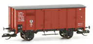 [Nákladní vozy] → [Kryté] → [2-osé s nízkou střechou] → 113910: krytý nákladní vůz červený s černou střechou