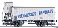 [Nákladní vozy] → [Kryté] → [2-osé s nízkou střechou G10] → 17384: chladicí vůz bílý s šedou střechou „Böhmisches Brauhaus“