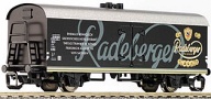 [Nákladní vozy] → [Kryté] → [2-osé chladicí, pivní a reklamní] → 14313: černý se stříbrnou střechou ″Radeberger Pilsner″