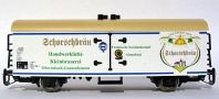 [Nákladní vozy] → [Kryté] → [2-osé chladicí, pivní a reklamní] → TB-1055: bílý s krémovou střechou ″Schorschbräu″