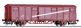[Nákladní vozy] → [Kryté] → [2-osé Gbs] → 501650: krytý nákladní vůz červenohnědý s bílým pruhem
