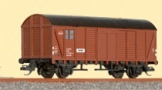 [Nákladní vozy] → [Kryté] → [2-osé Gl] → 500882: červenohnědý s šedou střechou „Güterexpresszug II”