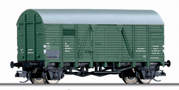 [Nákladní vozy] → [Kryté] → [2-osé Oppeln] → 01705: zelený s šedou střechou do pracovního vlaku „Bauzug“