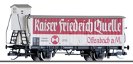 [Nákladní vozy] → [Kryté] → [2-osé chladicí] → 01789: nákladní izotermický vůz bílý s šedou střechou „Kaiser Friedrich Quelle“