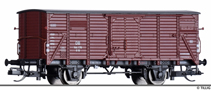 [Nákladní vozy] → [Kryté] → [2-osé chladicí] → 17928: krytý nákladní vůz červenohnědý s černou střechou