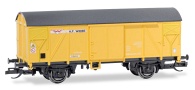 [Nákladní vozy] → [Kryté] → [2-osé Gs] → 800464: žlutý se stříbrnou střechou „H.F. Wiebe“