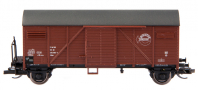 [Nákladní vozy] → [Kryté] → [2-osé Gms, Glms] → 0113034-11: krytý nákladní vůz červenohnědý s šedou střechou a s brzdařskou plošinou „Expressgutwagen“
