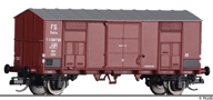 [Nákladní vozy] → [Kryté] → [2-osé F] → 14887: krytý nákladní vůz červenohnědý s šedou střechou