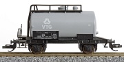 [Nákladní vozy] → [Cisternové] → [2-osé Z52] → 14423: cisternový vůz světle šedý s černým rámem „VTG“