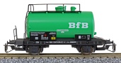 [Nákladní vozy] → [Cisternové] → [2-osé Z52] → 01342: zelená cisterna Z52 s černým pojezdem ″BfB″
