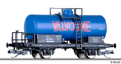 [Nákladní vozy] → [Cisternové] → [2-osé R (JATT)] → 95840: modrá s černým rámem „Valvoline“