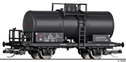 [Nákladní vozy] → [Cisternové] → [2-osé R (JATT)] → 95873: kotlový vůz černý s brzdařskou plošinou „Luxol Kemiske Fabrikker A/S“