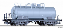 [Nákladní vozy] → [Cisternové] → [4-osé s lávkou Ra] → 18401: cisternový vůz stříbrný s podélnou lávkou
