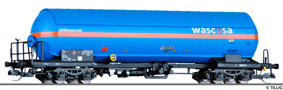 [Nákladní vozy] → [Cisternové] → [4-osé na plyn] → 15032: modrá s oranžovým proužkem a slunečním štítem