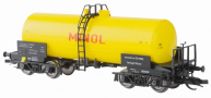 [Nákladní vozy] → [Cisternové] → [Ostatní] → 0113352-3: kotlový vůz žlutý s černým rámem „MINOL“